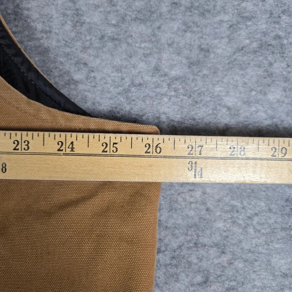 Carhartt Mens Brown Duck Canvas Quilted Lined Workwear Vest XL